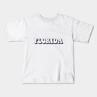 uflorida lettering Kids T-Shirt